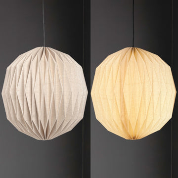 Vaughn 15.75" Modern Vintage Orb Honeycomb Shade LED Pendant Light